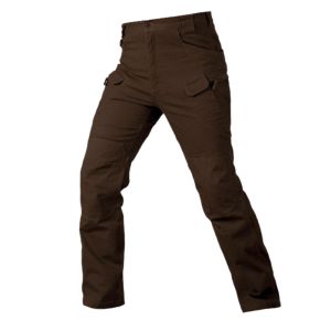 Jyuline Celana Cargo Tactical Pria Panjang Polri Warna Coklat Pramuka Ukuran Normal 28-40