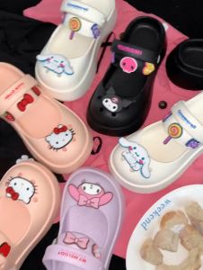 Childrens Cave Shoes Girls Summer New Mary Jane Beach Shoes Princess Non-slip Soft Bottom Girls Baby Slippers