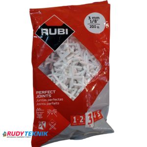 Rubi Tile Spacer Rubi 1mm 1.5mm 2mm 3mm Alat Space pemasangan Keramik Granit marmer Good Quality