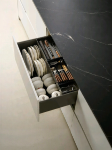 HIGOLD | Draw-type Aluminum Kitchen Cabinet Pull-out Storage Basket