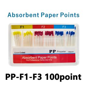 F1 F2 F3 Endodontics Gutta Percha Points Absorbent Paper Point.02/.04/.06 Taper 15-40 Dental Root Canal Endodontic Treatments