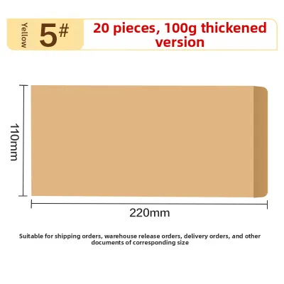 deli | Thick Brown Paper Envelopes Multiple Standard Sizes Cash and Receipt Holding
