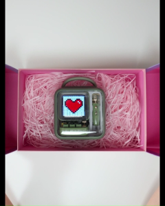 Divoom Ditoo-5M Pixel Display Bluetooth Speaker with Karaoke Mic Support–App-Controlled LED Display