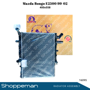 16095 MAZDA BONGO E2500 1999-2002 MODEL RADIATOR ASSEMBLY M/T 400x558x32mm PA32 2ROWS