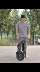 🏅Folding Wheelchair Lightweight Folding Wheelchair for the Elderly Easy to Carry