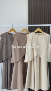 YEPPUOUTFIT - Yuki One Set | Setelan Vest Sleveless Lucu dan Flare Skirt Bahan Katun Chinos Casual