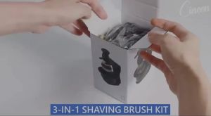 Shaving Brush 1/2/3Pcs Set with Shaving Bowl and Shaving Stand Fathers Day Mens Gift Kit