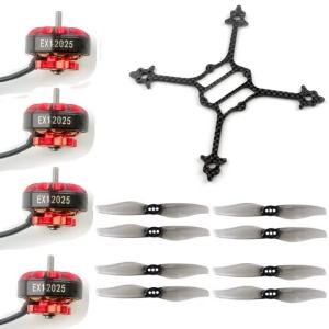 Bộ Khung HappyModel Crux3 3in Kèm Động Cơ Không Chổi Than EX1202.5 6400KV Và Cánh Quạt Gemfan 3018 Dành Cho Máy Bay Không Người Lái FPV RC Phụ Tùng Sửa Chữa Tự Chế