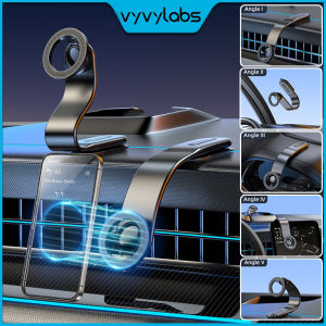 Vyvylabs M01 Pro Infinite Rotation Car Holder for MagSafe 360°rotation Flip Up and Down Upgraded Buckle Design Sturdy and Durable for All Mobile