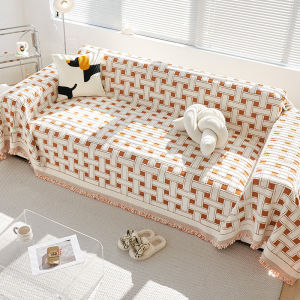 Modern Minimalist Autumn Winter Plush Sofa Cover Cloth Sofa Protector Living Room Three-Seater Sofa Blanket New 2023