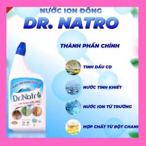 Chai lon Đồng Hữu Cơ Khử Mùi Diệt Khuẩn Làm Sạch Hiệu QuảDr. Natro 1000ml
