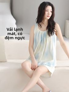 MiiOW | Bộ đồ ngủ không tay mùa hè MiiOW Cat Person dành cho nữ quần short áo vest bộ đồ ngủ thoải mái rộng rãi có thể mặc ngoài trời