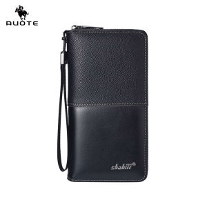 AUOTE Mens Long Wallet Soft PU Long Wallet Multi-Card Position Litchi Pattern Splicing Wallet Multi-Functional Wallet Large Capacity Purse  ID Credit Cards Holders Coin Pouch PU Leather Coin Bag Business Wallets