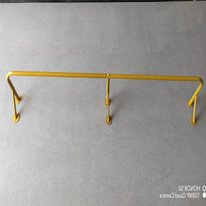 U-Shaped Clothing Store Rack Display Stand Female Male Clothing Shop Wall Mounted Clothes Hanger Rod Childrens Wear Showcase