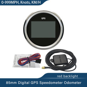 ELING 85mm Digital GPS Speedometer Odometer 0-999 knots km/h mph 12V 24V with Backlight for Car Truck Motorcycle Vessels