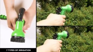 Home2U🏡 Multifunction Expandable Magic Hose Home Garden Water Hose Hos Magik 高压洗车水枪 Hose Getah Paip Magik Fleksibel Garden Hose Pipe Water Hose Expandable Magic Hose 7 Patterns Water Gun Foam Pot Flexible Reels Hose Car Wash Gun Sprayer