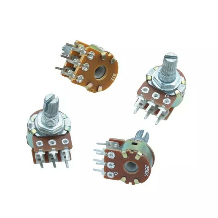 Potentiometer 2ชั้น 6ขา B1K 2k B5K B10K B20K B50K B100K B500K | Lazada ...