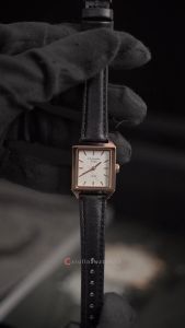 Jam Tangan Wanita Christophe Arden CA 1004 LHLRGSL White Dial Black Leather Strap