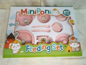 MINIPONI FEEDING SET (L) BESAR. PERALATAN MAKAN MPASI BAYI