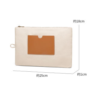 Hanging Canvas Storage Bag Document Bag Cosmetic Storage Bag Card Holder Hanging Style Fabric Art Storage Pouch for Travel