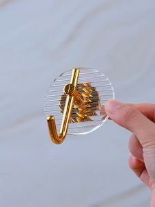 Móc dán tường đa năng HOMELOVE Móc treo đồ bằng mica trong suốt máng quần áo chìa khóa túi xách trang trí nhà tắm