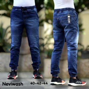 Jumbo Celana Jogger Jeans Pria Panjang Big Size 40-44