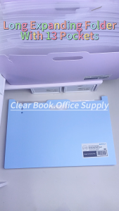 Long Expanding File Organizer 13Pocket Paper Folder Portable Document Organizer Organ Bag38.5x25.5cm