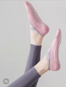 Kaos Kaki Yoga Tali Silang Gym Senam Ballet Pilates Pendek Anti Slip Socks