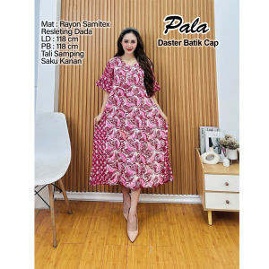 Pakaian Wanita DASTER JUMBO XXL dan XL Home Dress Batik Cap kain rayon Samitex untuk ibu menyusui