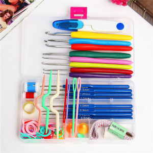 16 sizes Crochet hooks Needles Stitches knitting Craft Case crochet set