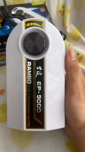 ATMAN RAMBO EP 9000 - Sủi Oxy 2 Vòi siêu êm điều chỉnh được dòng cho cá cảnh thủy sinh kèm dây và đá sủi