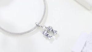 MISEFF S925 Sterling Silver Charm Character Image Cute Girl Pendant Fit Original Bracelet DIY Jewelry Making Women Birthday Gift