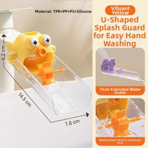 GUOQI | Cartoon Cute Childrens Faucet Extender Splash Guard Extension