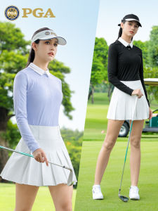 PGM | Bộ Áo Polo Tay Dài và Váy Xếp Ly Nữ Golf Mùa Thu