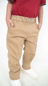 Forest Kids Boy Cotton Twill Stretchable Waistband Long Pants | Seluar Panjang Budak Lelaki - FK10038