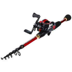 Joran Pancing Kombo Joran Pancing 1.8-2.4M Dengan Reel AR Baitcasting 18+1BB Air Tawar Dan Laut
