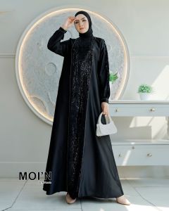 abaya turkysh edisi lebaran 2025 motif elegan kekinian bahan butiq mewah elegan