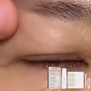 EELHOE 10PCS Renda Tanpa Bekas Luka Stiker Kelopak Mata Ganda