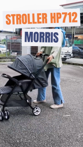 Sweet Cherry Easy & Quick Folding Baby Full-Size Stroller HP712 Morris 2 Way Facing Stroller with Full Coverage Canopy