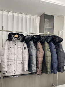 Thickened Winter Jacket for Men Anti-Cold below 20 Degrees Medium-Length Parka Style Cotton Coat Warm Standard Fit Hooded