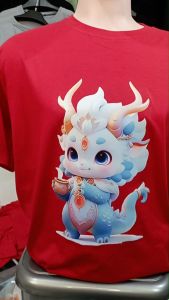 Kaos Pria 3 Dimensi Motif Naga Biru Gelas Tshirt Oblong Katun 24s H0278 By Hans & Co