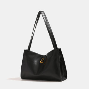 Cecil Keith Hong Kong 2024 New French Style Large Capacity Casual Handbag Womens Gourd Shape Tote Bag Fashion Trend Cotton Lining