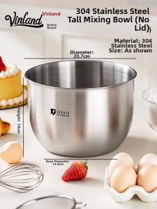 zber | Stainless Food-grade Deep Mixing Bowl