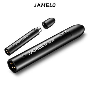 JAMELO In-line Microphone Preamp Portable Mic Booster for Dynamic and Passive Ribbon Mics Up to +28dB Gain Microphones Preamplifier