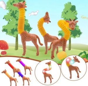 Mainan Pop Tube LED Pop Tubes LED Fidget Pop Tubes Sensory Toys Mainan Selang Anak