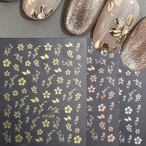 3/4 Miếng Dán Móng Tay Hình Bướm Hoa Xuân Trang Trí Tự Làm Cho Tiệc Cưới Trang Điểm Tạo Kiểu Dễ Dàng Áp Dụng Chất Liệu PET