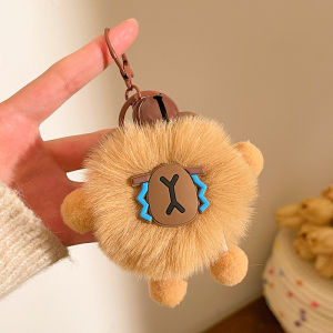 JIFANPAUL | Tacky Rabbit Fur Car Keychain Plush Toy Simple Girls Gift