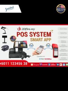 2Dfire S2 15.6" Dual Screen Multi Touch Screen Smart Pos System Cashier Machine Point Of SaIes Cash Register Operating System 智能双面触摸屏一体收银机