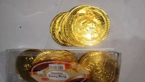 30pcs chocolate gold coins king coin big size jumbo size