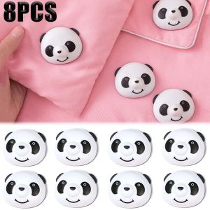 8Pcs Panda Quilt Clip Slip-resistant Nordic Clips for Bed Sheet Blanket Clip Clothes Pegs Covers Fastener Clip Holder